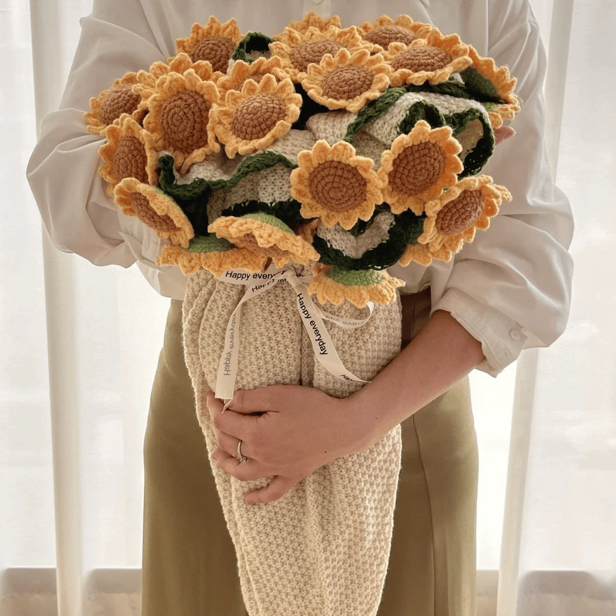 Flower Bouquet Blanket Hand-Rolled Keepsake Gift