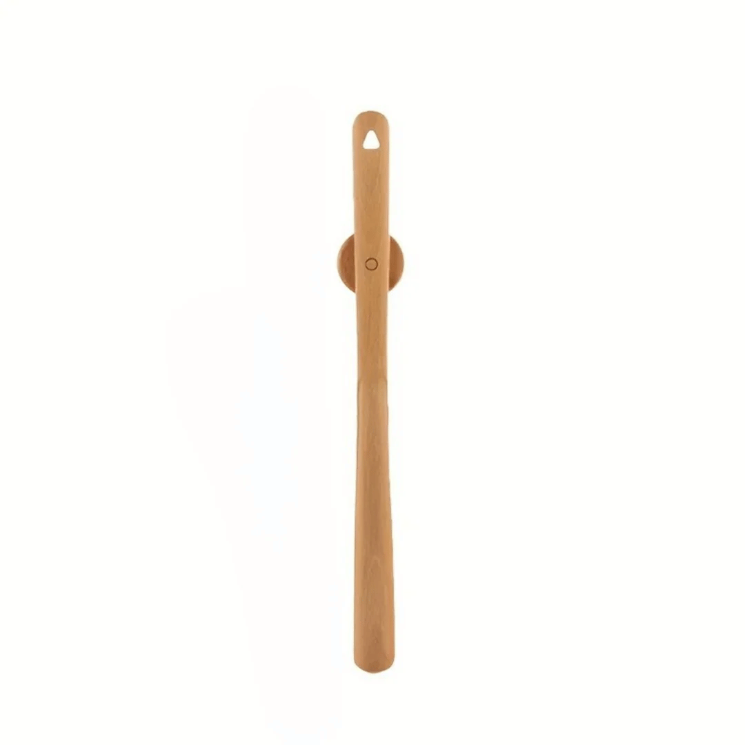 Long Handled Shoehorn Beech Wood with Magnetic Wall Mount