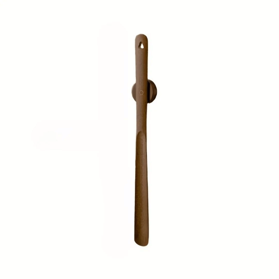 Long Handled Shoehorn Beech Wood with Magnetic Wall Mount