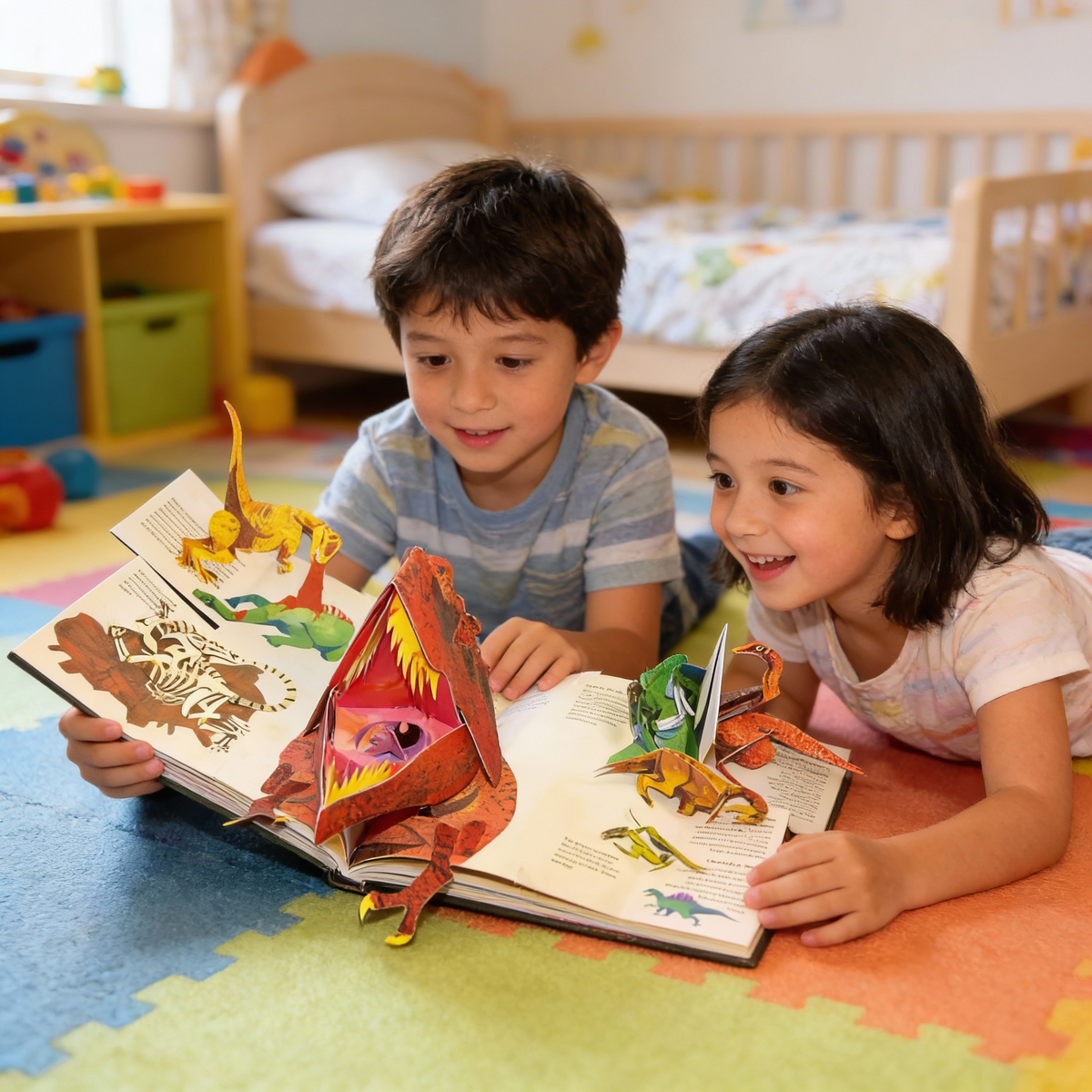3D Pop Up Book Dinosaurs Childrens Interactive Encyclopedia Hardback