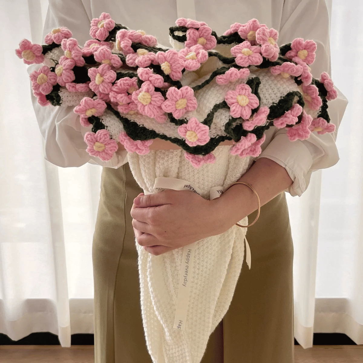 Flower Bouquet Blanket Hand-Rolled Keepsake Gift