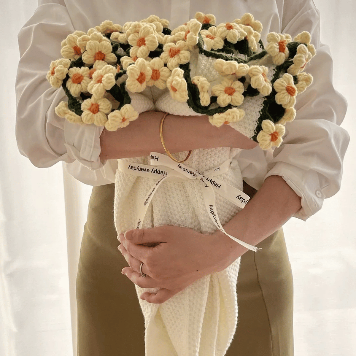 Flower Bouquet Blanket Hand-Rolled Keepsake Gift