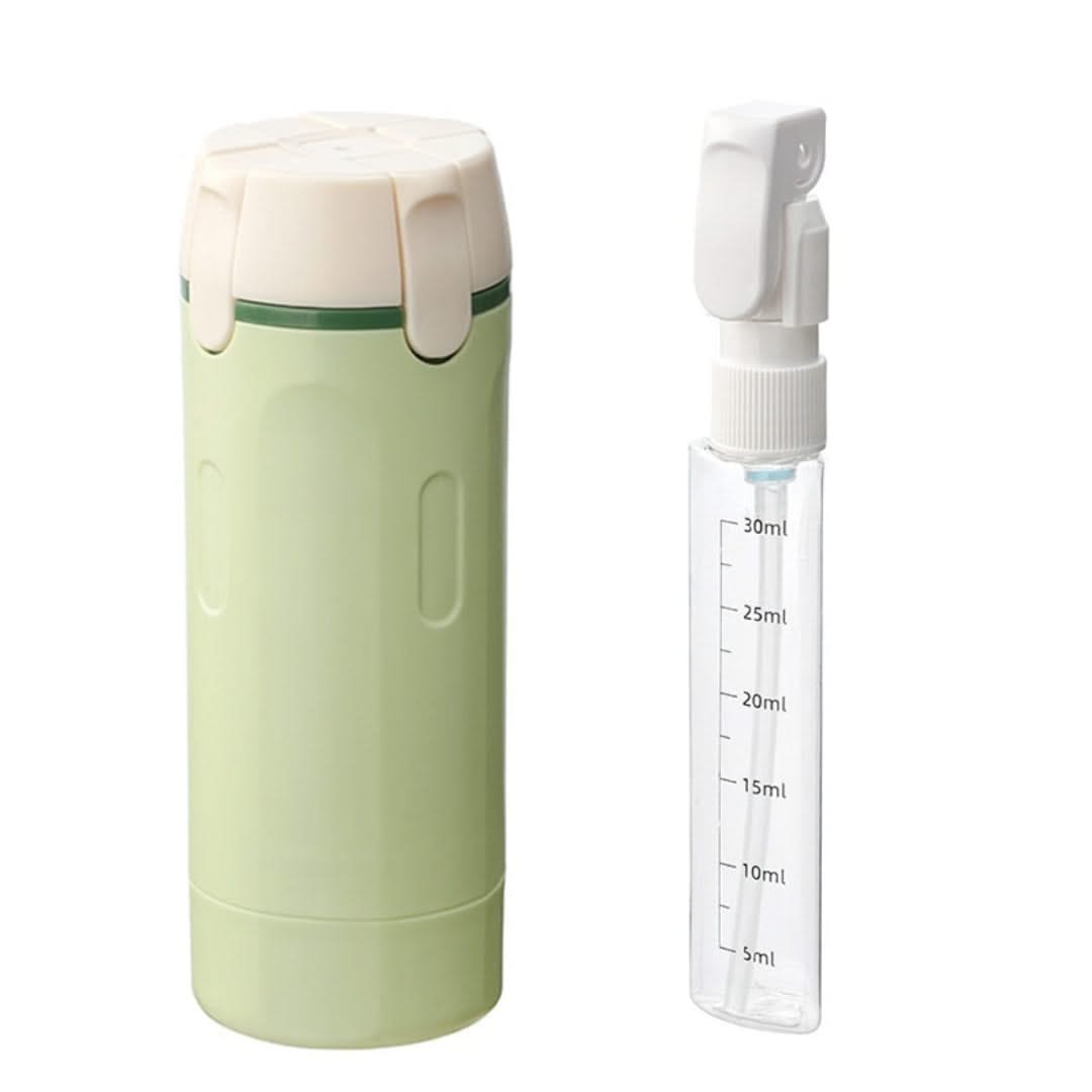 Travel Dispensing Bottle 4 Compartment Toiletry Container