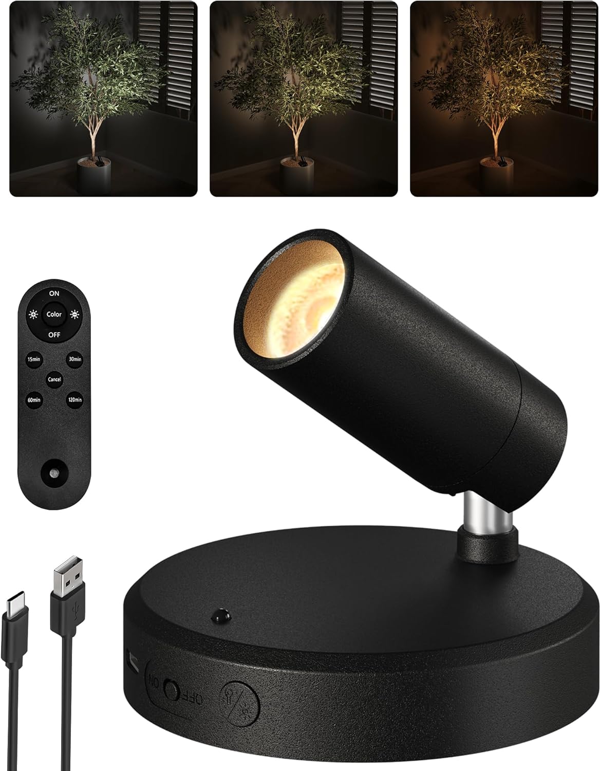 RGB Picture Light Rechargeable Color Changing with Remote for Wall Art