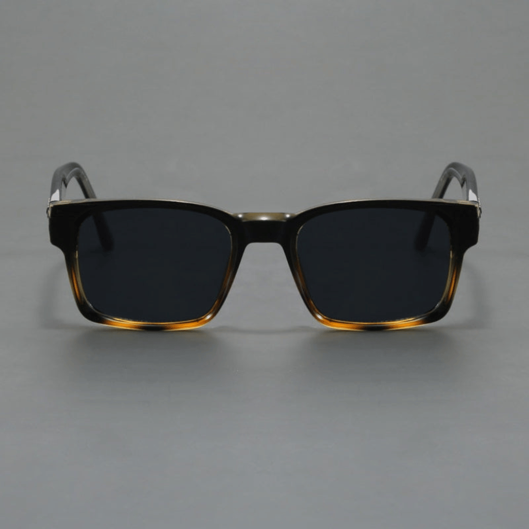 Square Frame Sunglasses Anti-Reflective Gradient Lenses