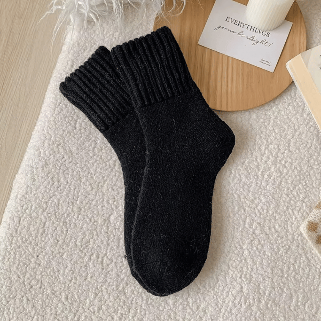 Knitted Winter Socks 5 Pairs Womens Thick Soft