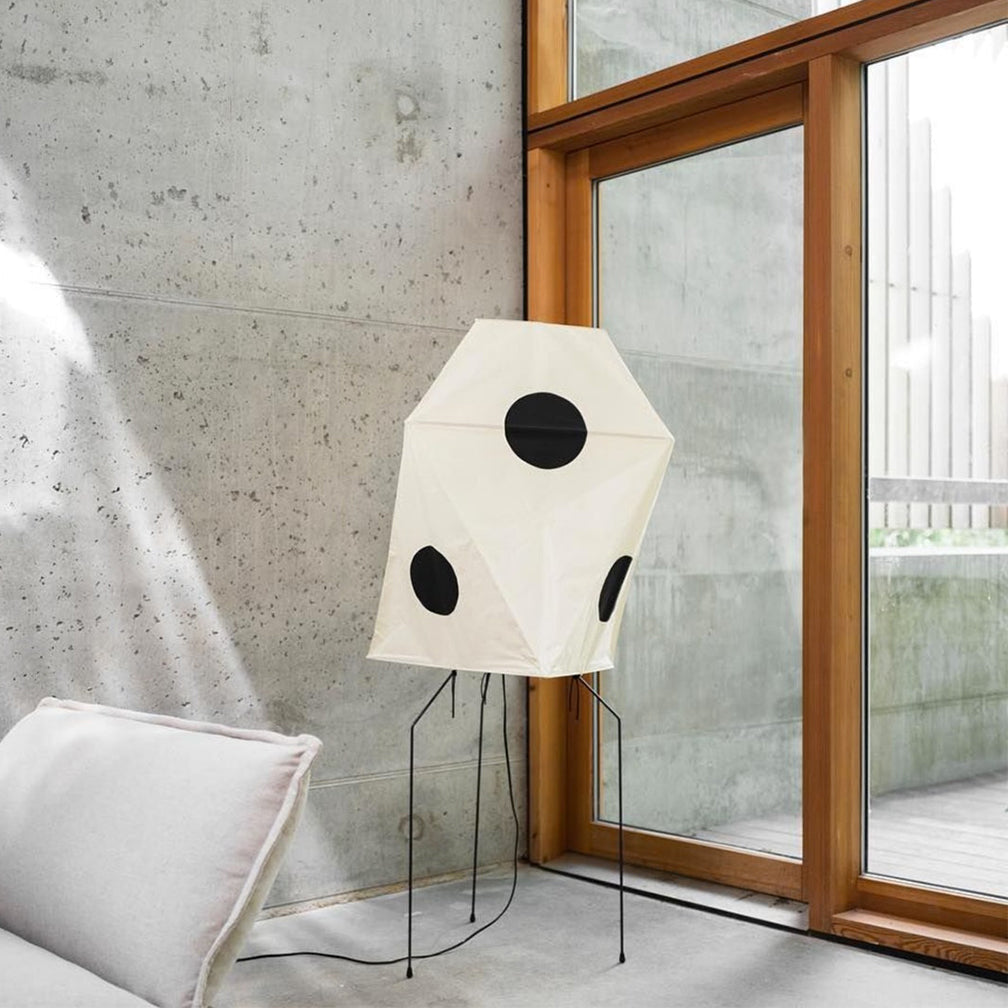 Washi Paper Floor Lamp Mulberry Paper Shade Standing Light Living Room