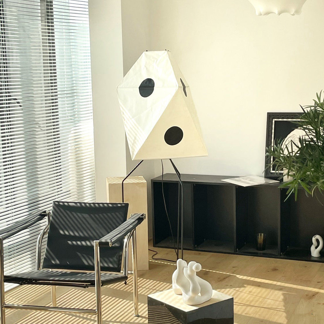 Washi Paper Floor Lamp Mulberry Paper Shade Standing Light Living Room