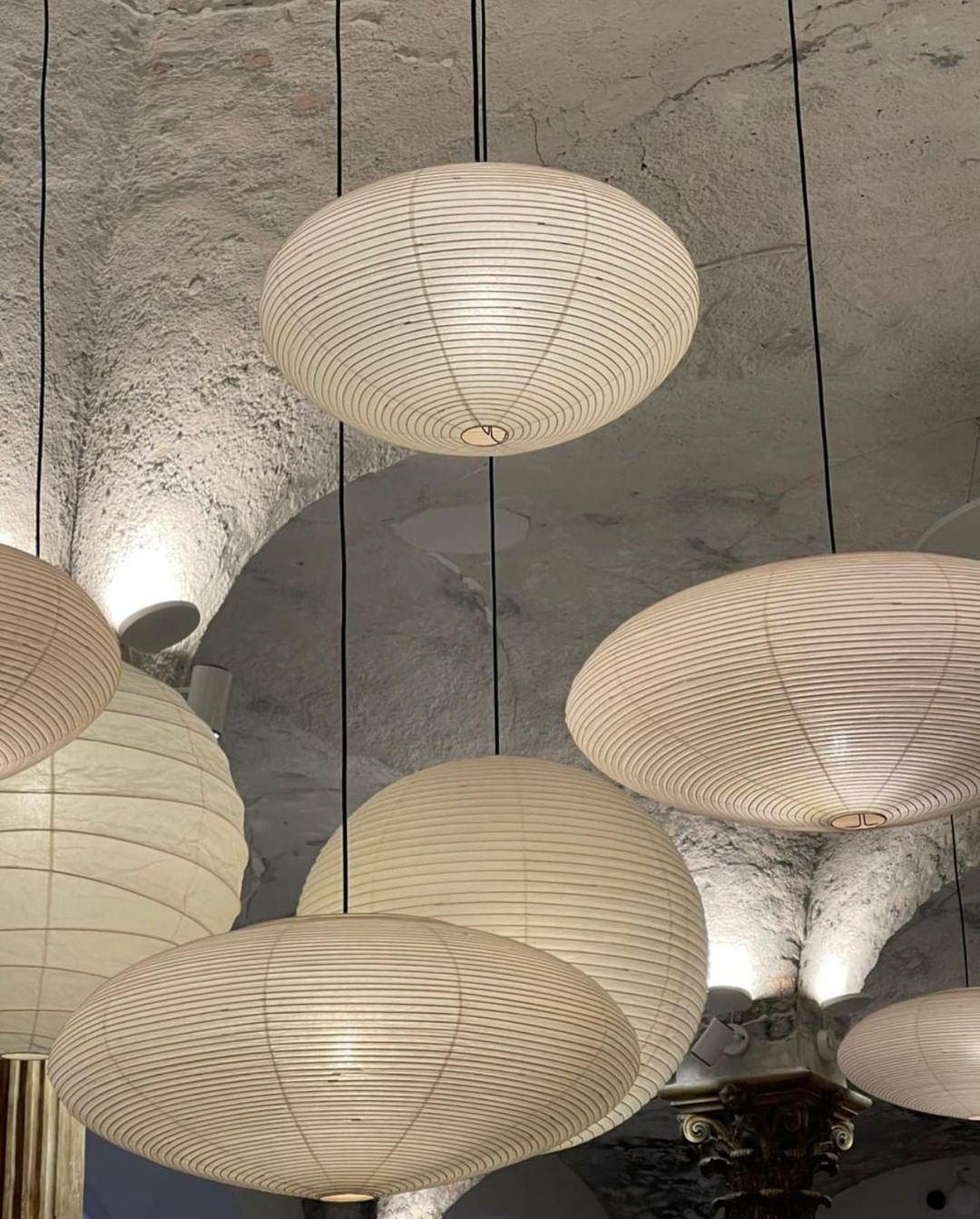 Washi Paper Pendant Light Mulberry Paper Shade for Dining Room