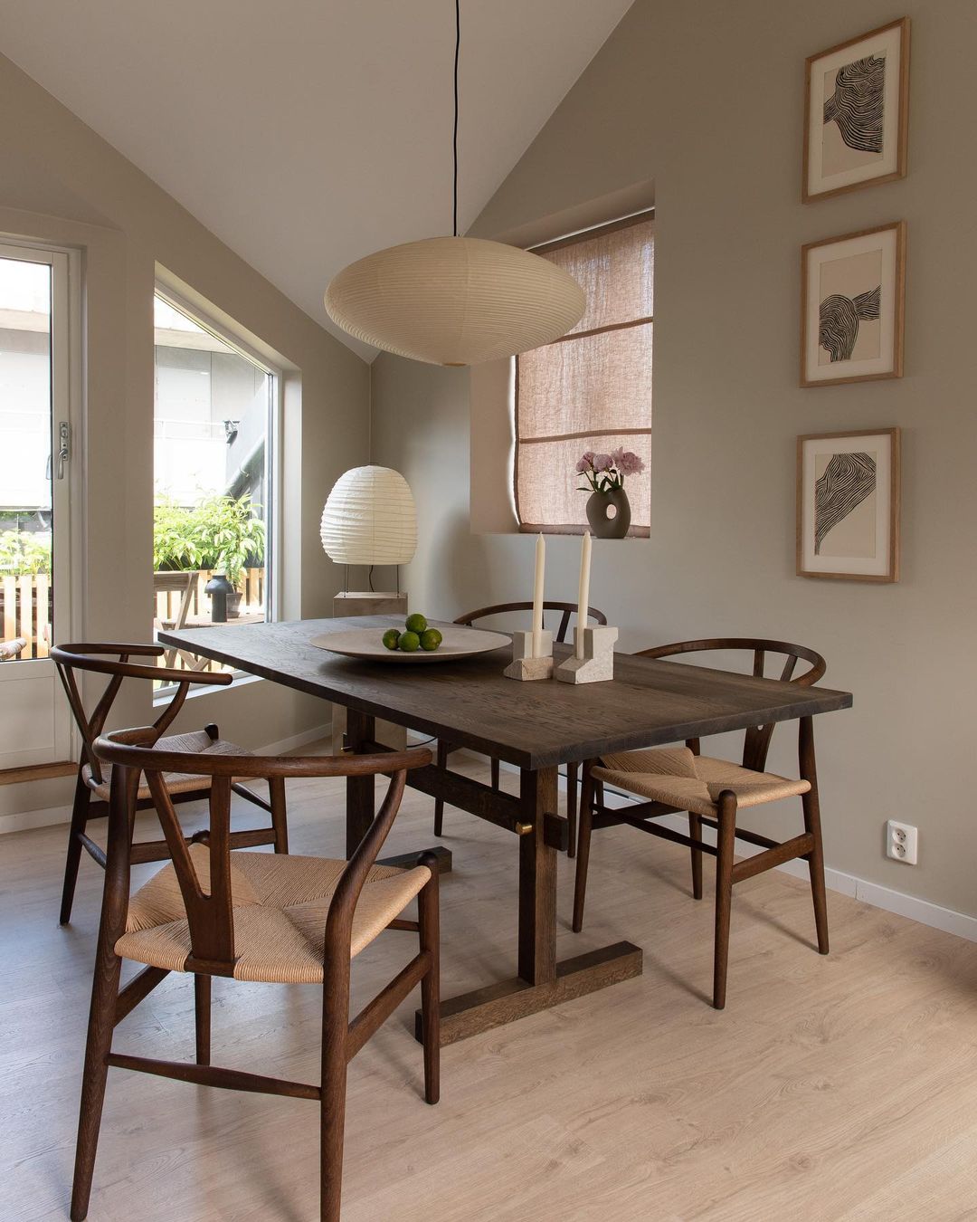 Washi Paper Pendant Light Mulberry Paper Shade for Dining Room