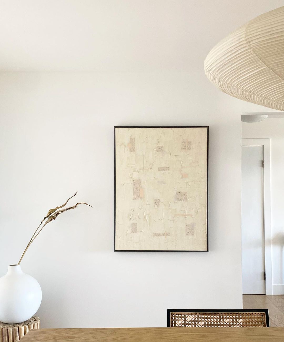 Washi Paper Pendant Light Mulberry Paper Shade for Dining Room