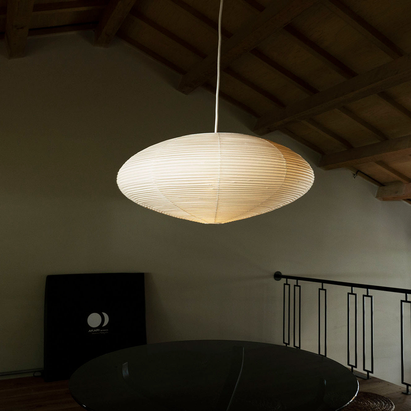 Washi Paper Pendant Light Mulberry Paper Shade for Dining Room