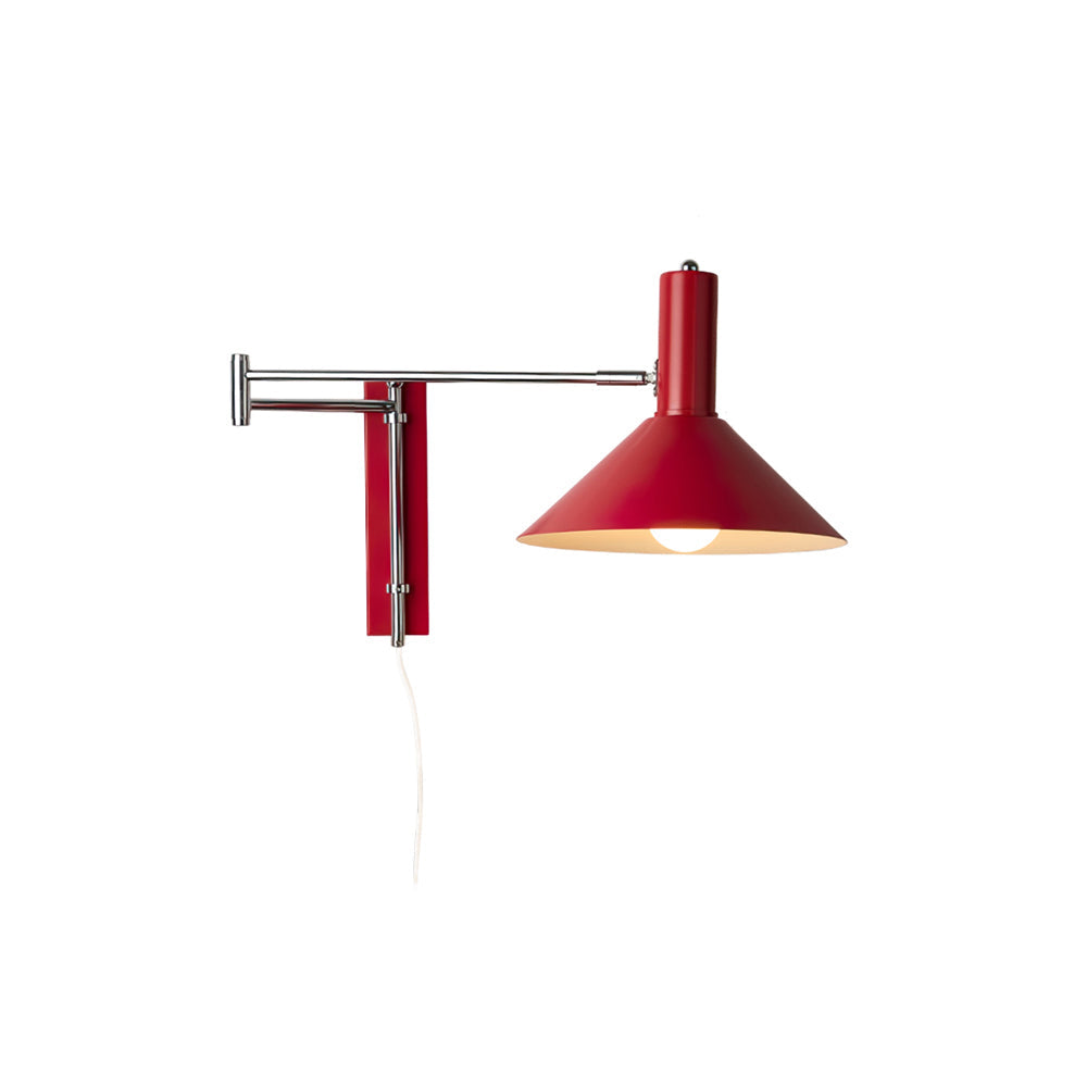 Adjustable Arm Plug In Wall Lamp Swing Reading Sconce No Wiring Needed
