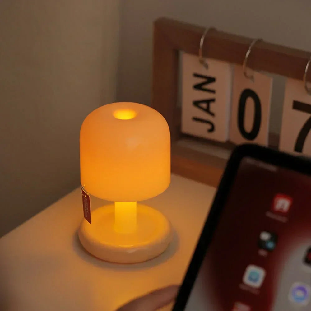 Mini Cordless Table Lamp Rechargeable LED Bedside