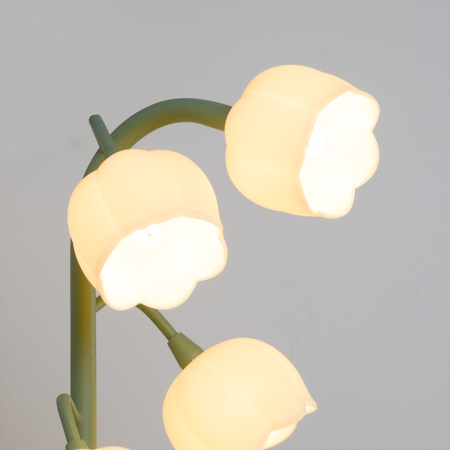 Small Bell Table Lamp Orchid Pattern Shade Bulb Included Accent Light