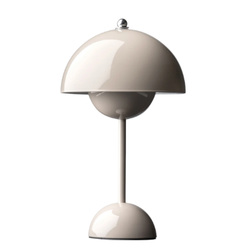 Blomsterpottebordlampe Trådløs LED med dobbelt kuppel