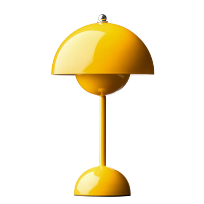 Blomsterpottebordlampe Trådløs LED med dobbelt kuppel