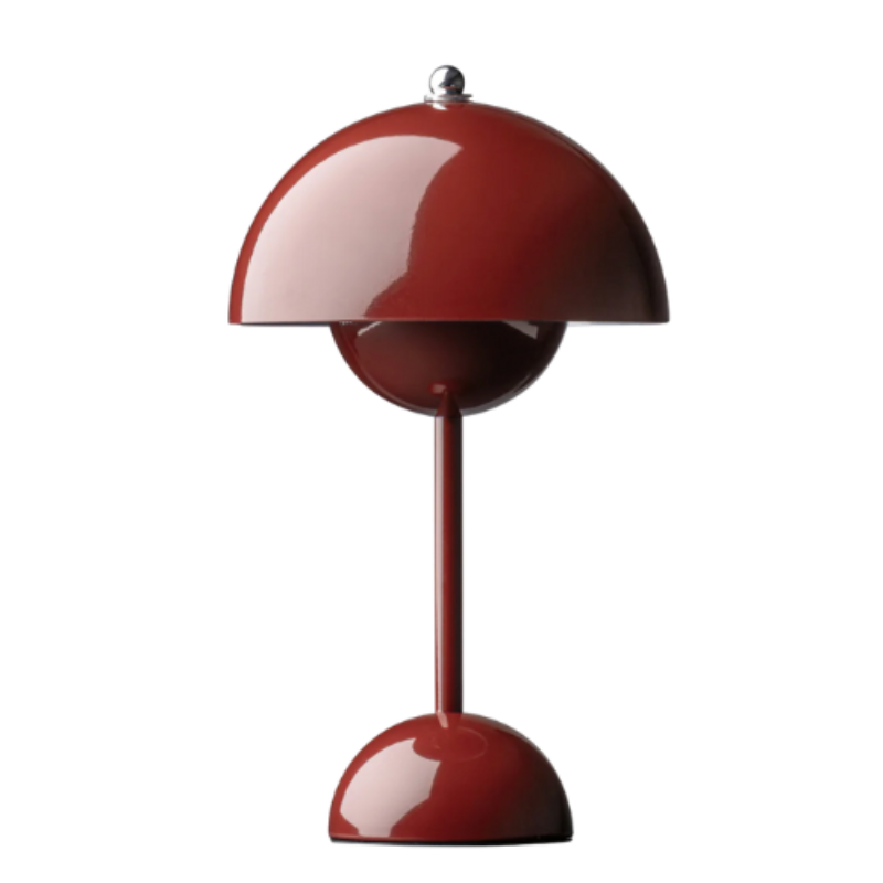 Blomsterpottebordlampe Trådløs LED med dobbelt kuppel