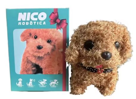 Interactive Plush Dog Toy Tail Wag and Head Movement Companion Pet