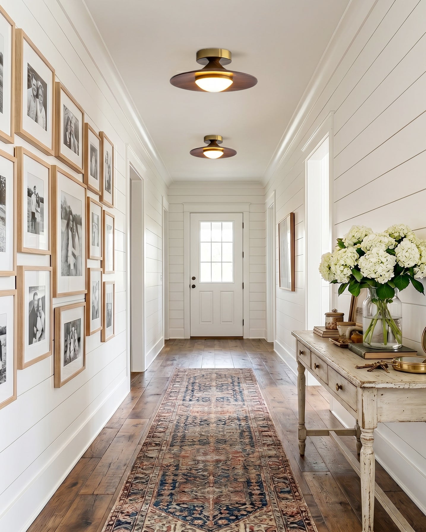 Compact Flush Mount Ceiling Light Integrated LED Dimmable for Entryway