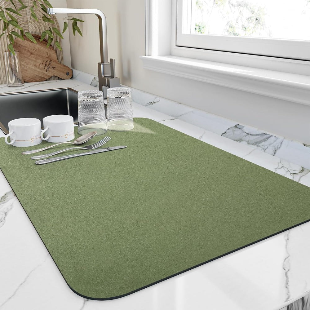 Dish Drying Mat Highly Absorbent Quick Dry for Kitchen Sink