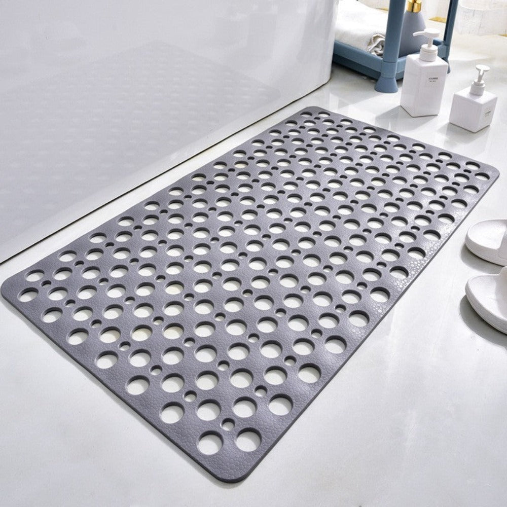 Shower Mat Non-Slip PVC with Suction Cups and Drain Holes