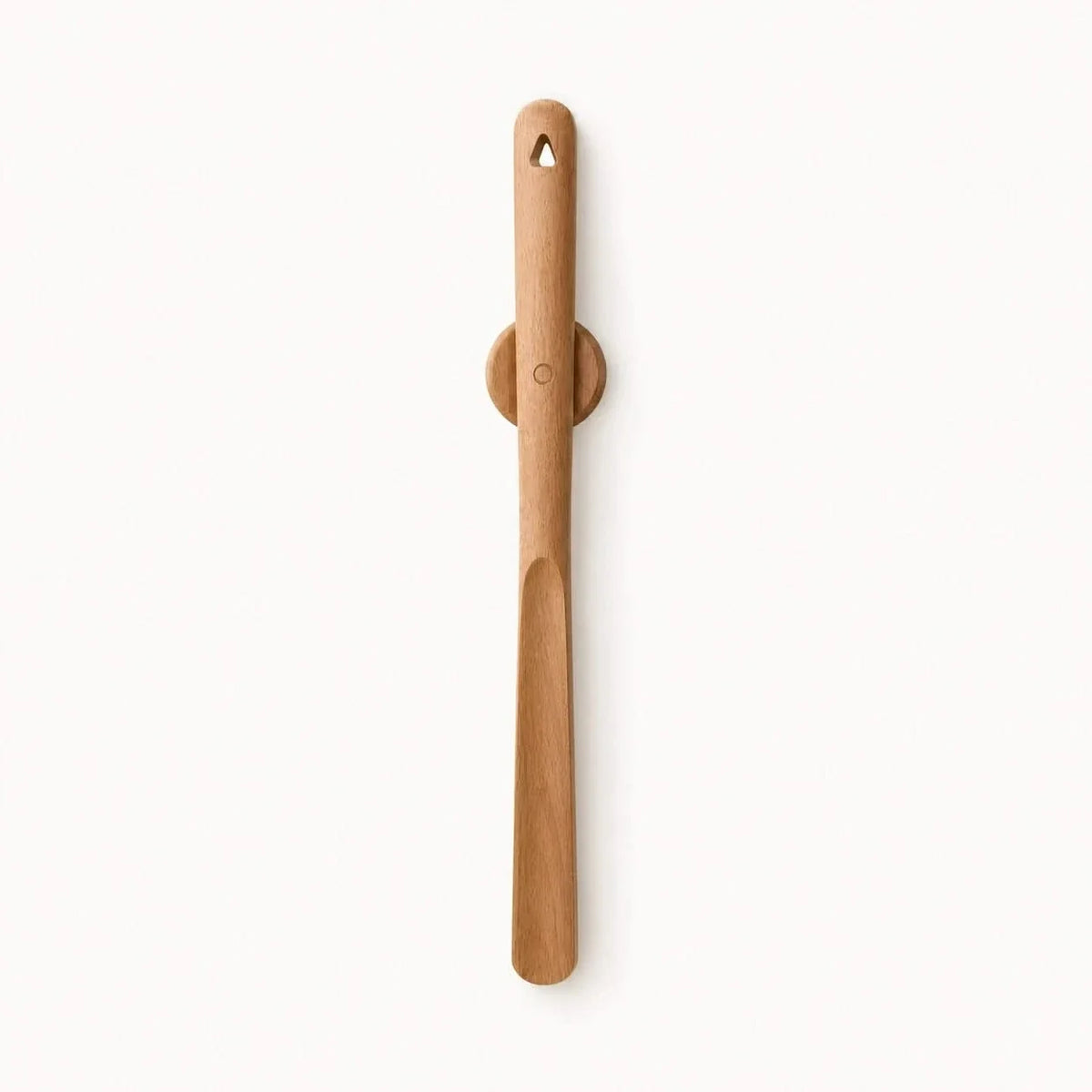 Wooden Shoe Horn 20 Inch Handcrafted Beech with Wall Magnet