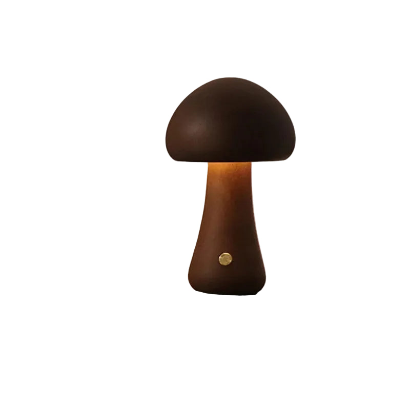 Ledningsfri bordlampe med paddehatte genopladelig LED med touchfunktion
