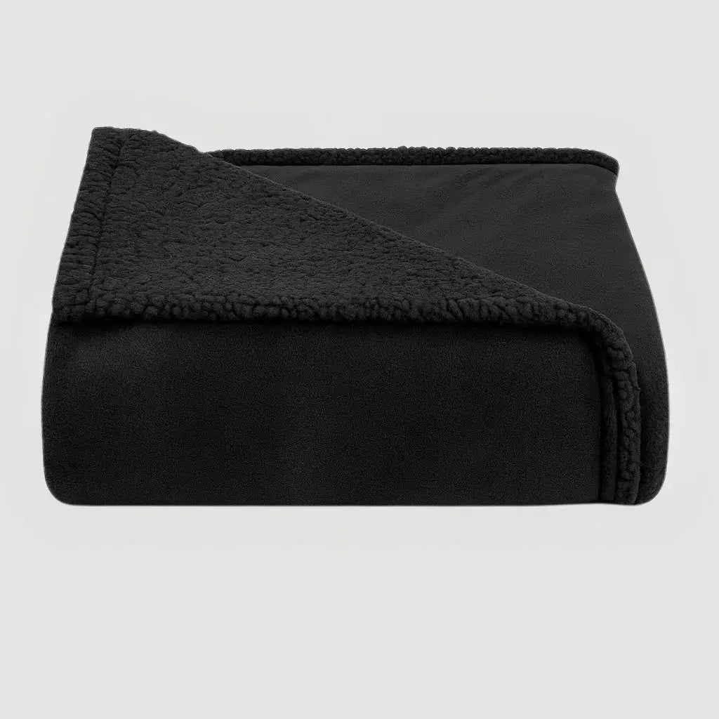 Waterproof Throw Blanket Reversible Sherpa and Flannel