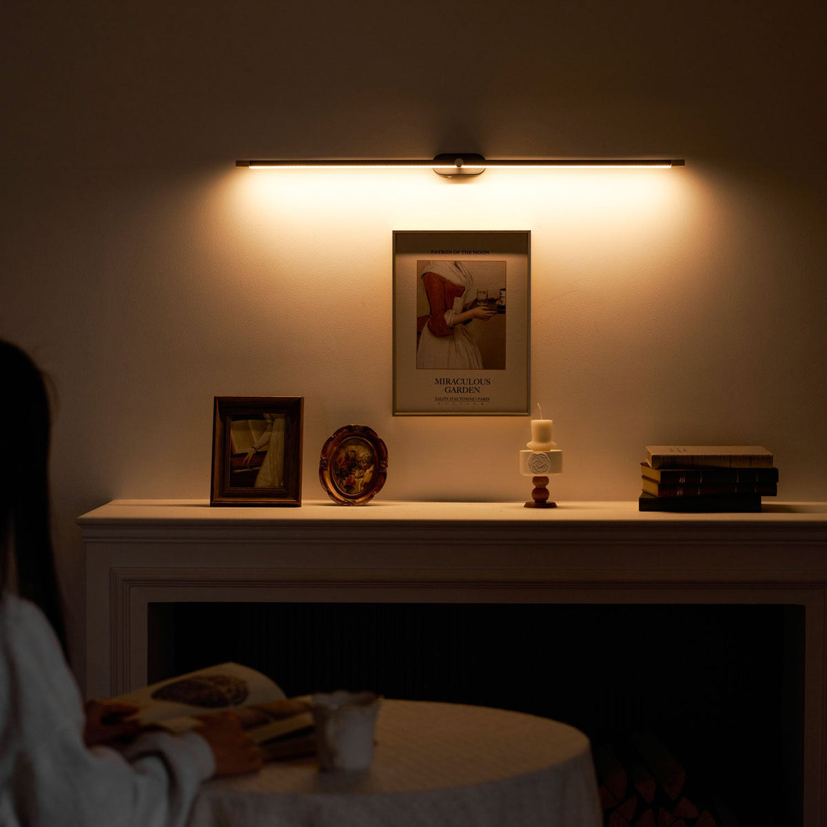 Rechargeable Wall Light Cordless LED Bar with Remote and USB C Charging