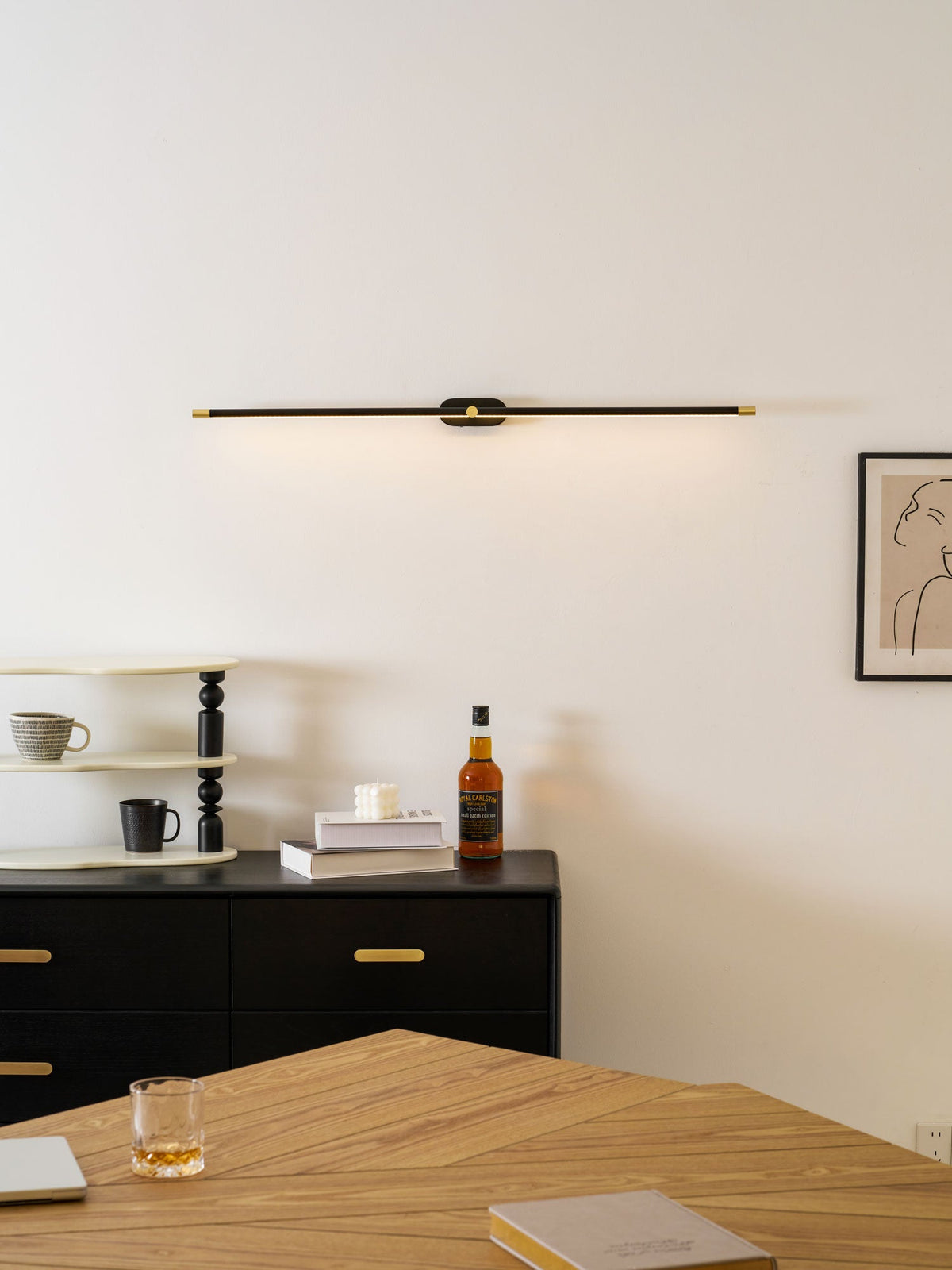 Rechargeable Wall Light Cordless LED Bar with Remote and USB C Charging