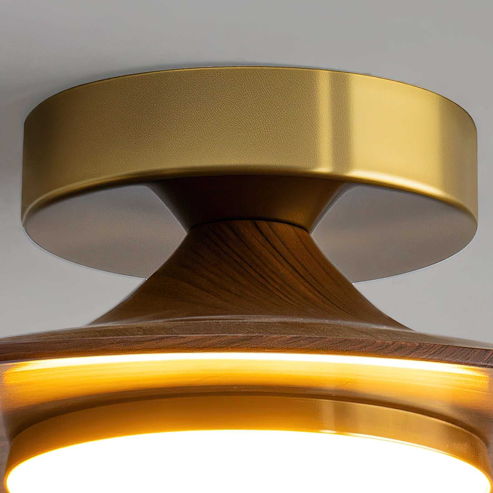 Compact Flush Mount Ceiling Light Integrated LED Dimmable for Entryway