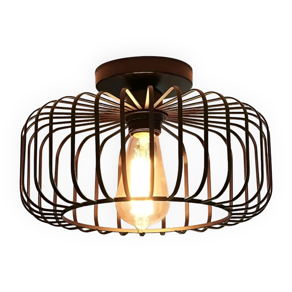 Plafond loftslampe i metal industrielt burdesign