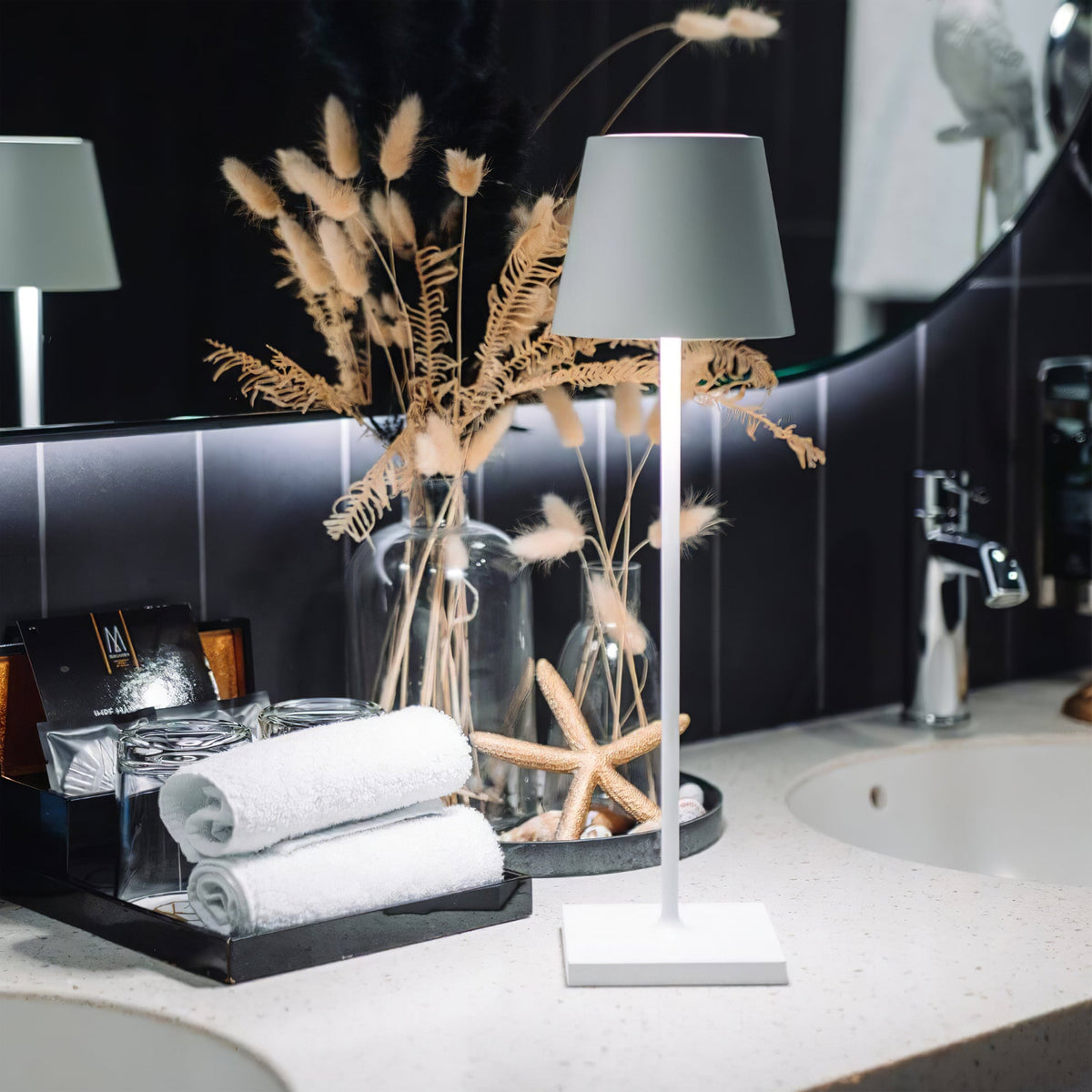 Cordless Table Lamp Rechargeable Touch Dimmable Portable Battery Light