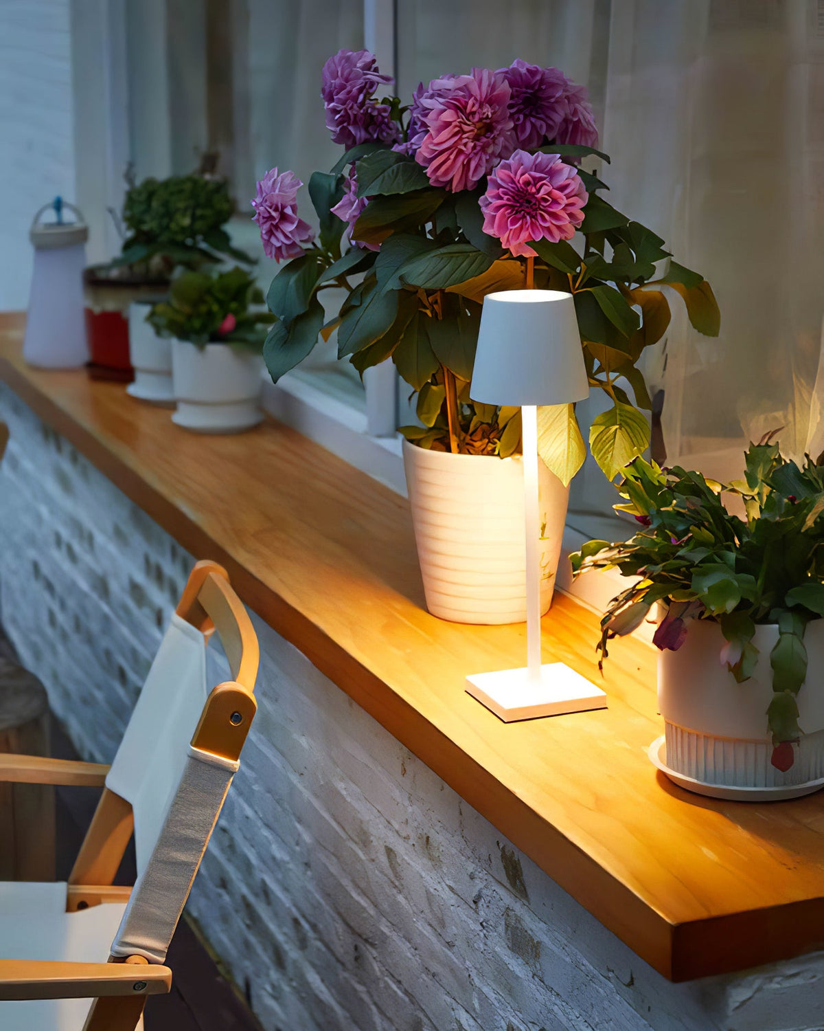 Cordless Table Lamp Rechargeable Touch Dimmable Portable Battery Light