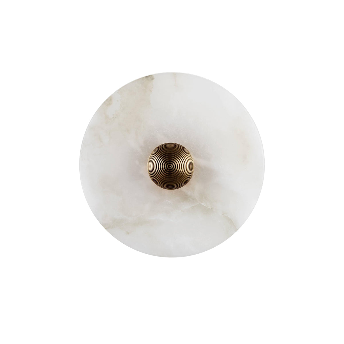 Alabaster Wall Light Natural Stone Disc Integrated LED Dimmable Sconce