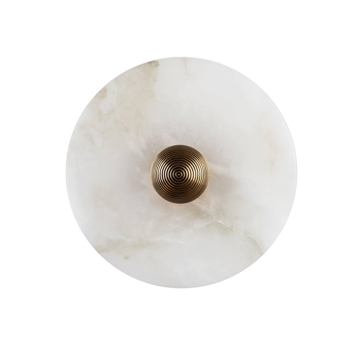 Alabaster Wall Light Natural Stone Disc Integrated LED Dimmable Sconce