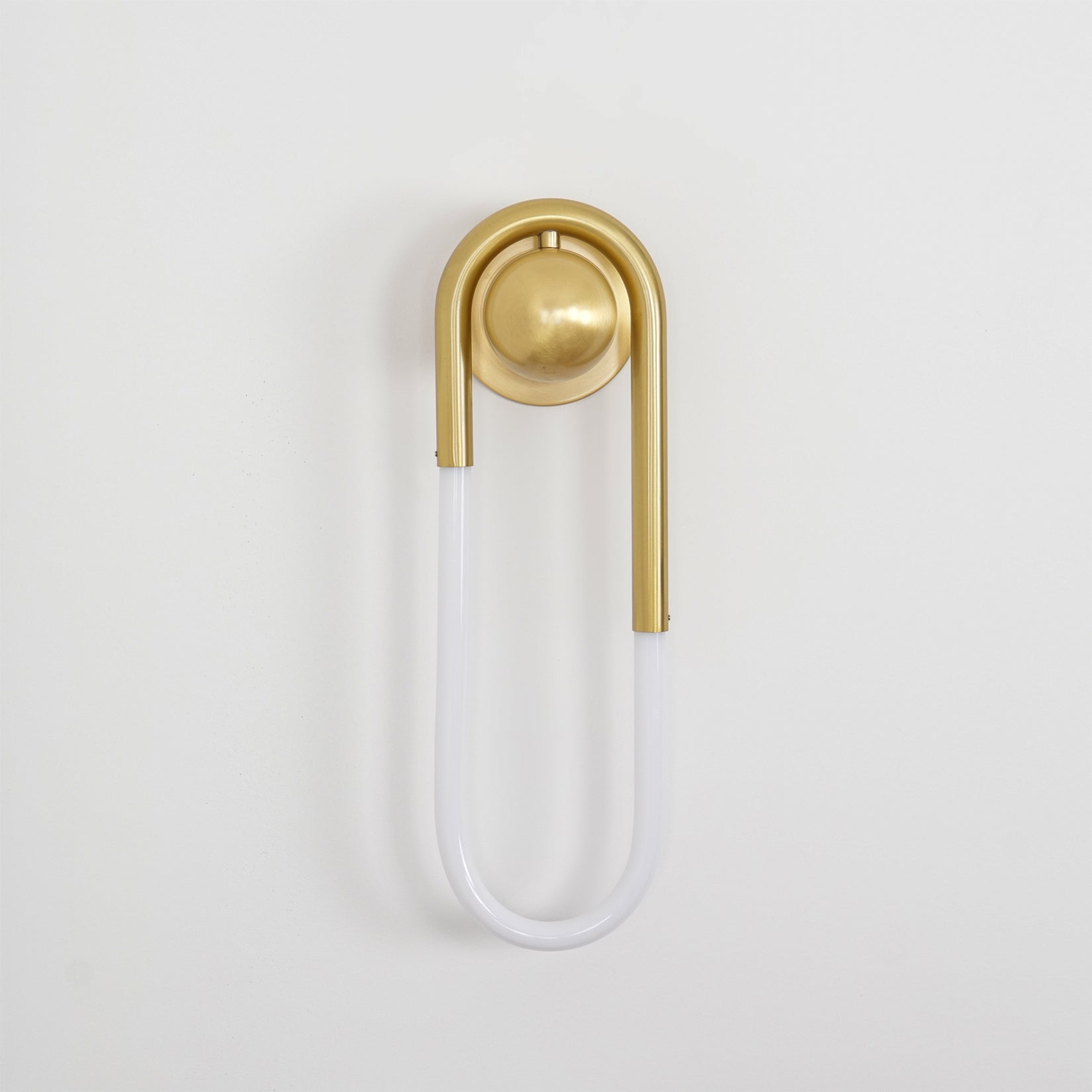 Loop Wall Sconce Brass Integrated LED Dimmable for Hallway and Bedside