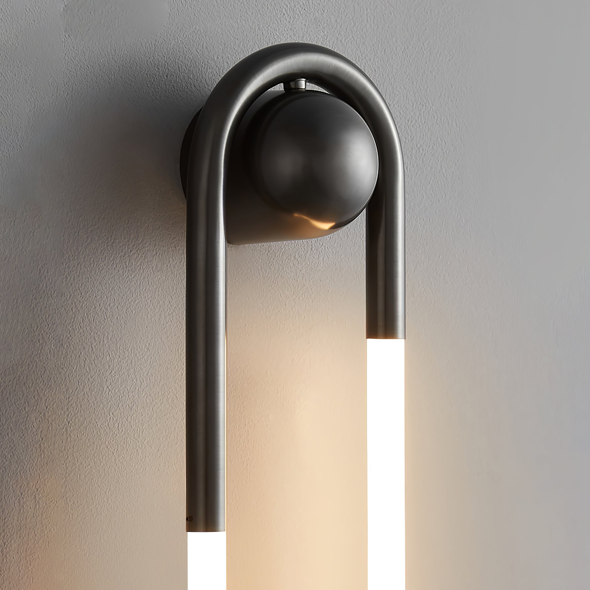Loop Wall Sconce Brass Integrated LED Dimmable for Hallway and Bedside