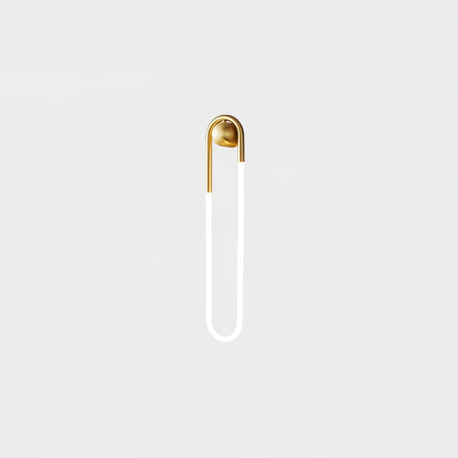 Loop Wall Sconce Brass Integrated LED Dimmable for Hallway and Bedside