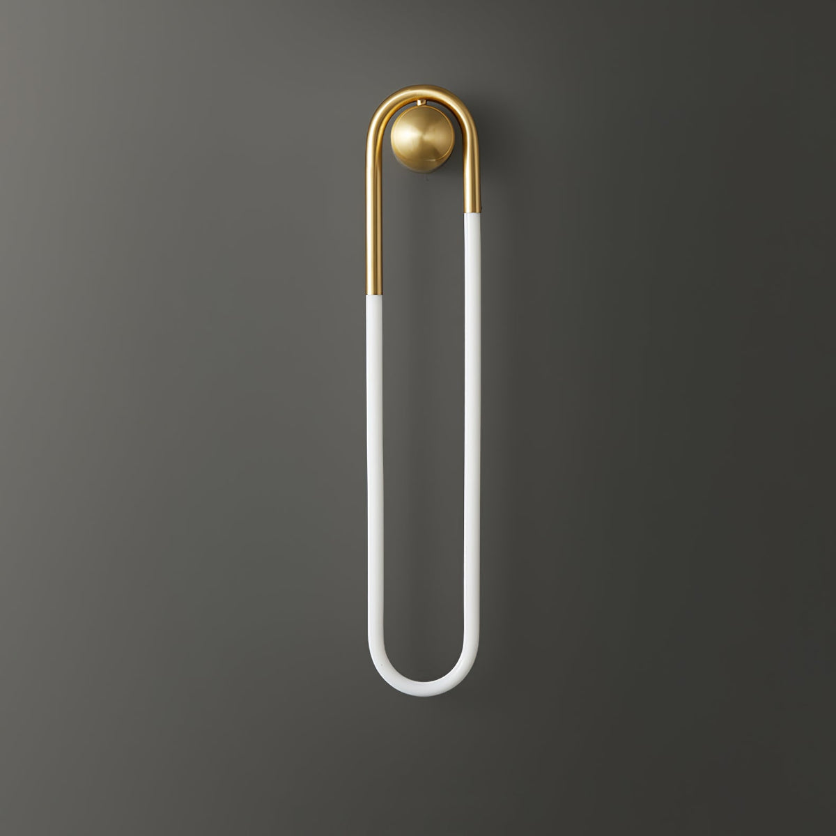 Loop Wall Sconce Brass Integrated LED Dimmable for Hallway and Bedside