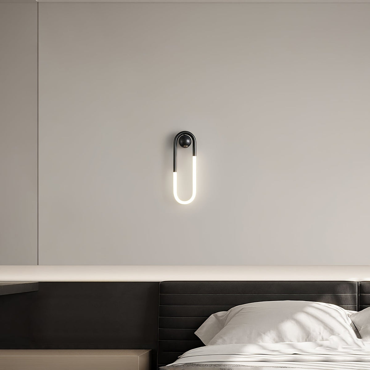 Loop Wall Sconce Brass Integrated LED Dimmable for Hallway and Bedside