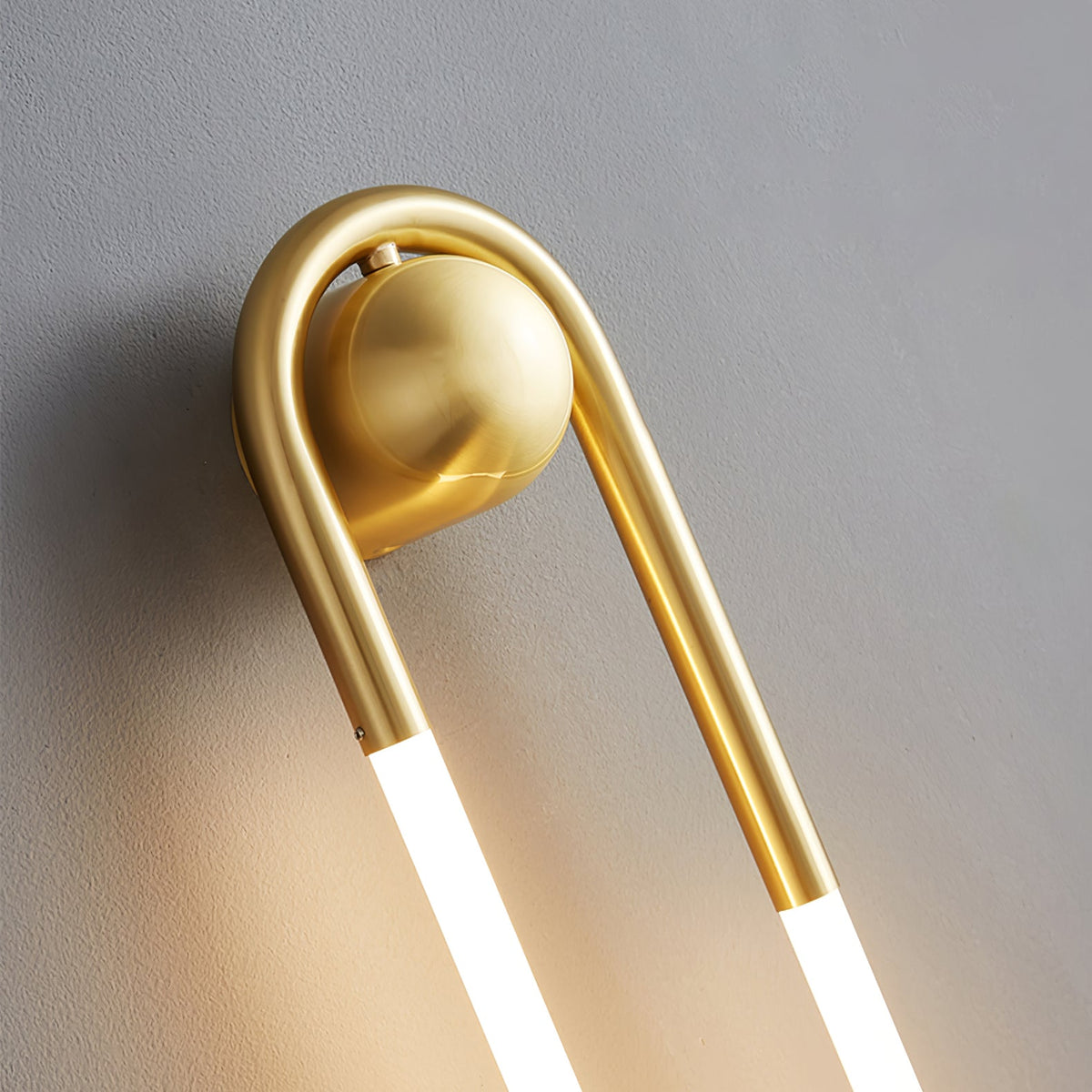 Loop Wall Sconce Brass Integrated LED Dimmable for Hallway and Bedside