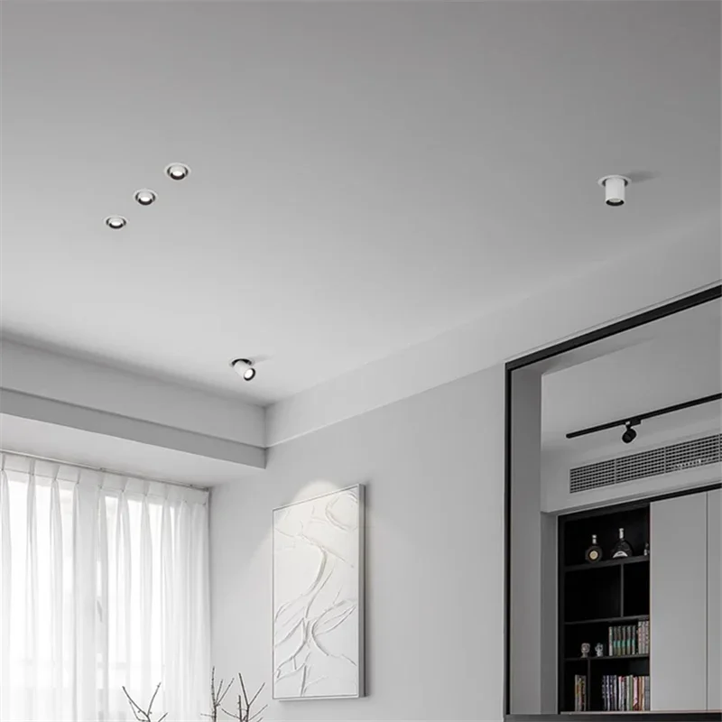 Recessed LED Spotlight Adjustable Tilt and Pull-Down Head