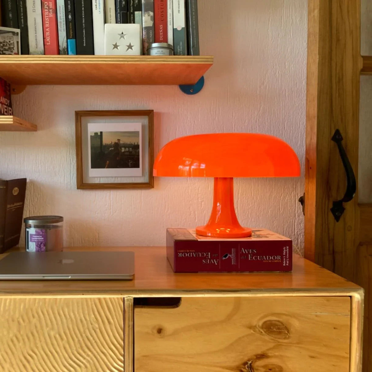Mushroom Table Lamp Retro Dome Shade Bedside