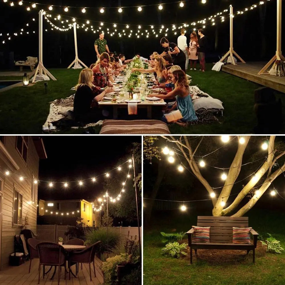 Solar Twinkle Lights Outdoor Starry String Lights for Garden Deck and Patio
