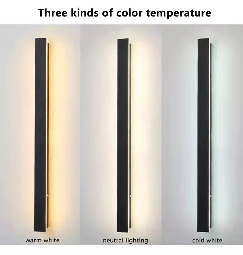 Linear LED Wall Light IP65 Waterproof for Outdoor and Indoor