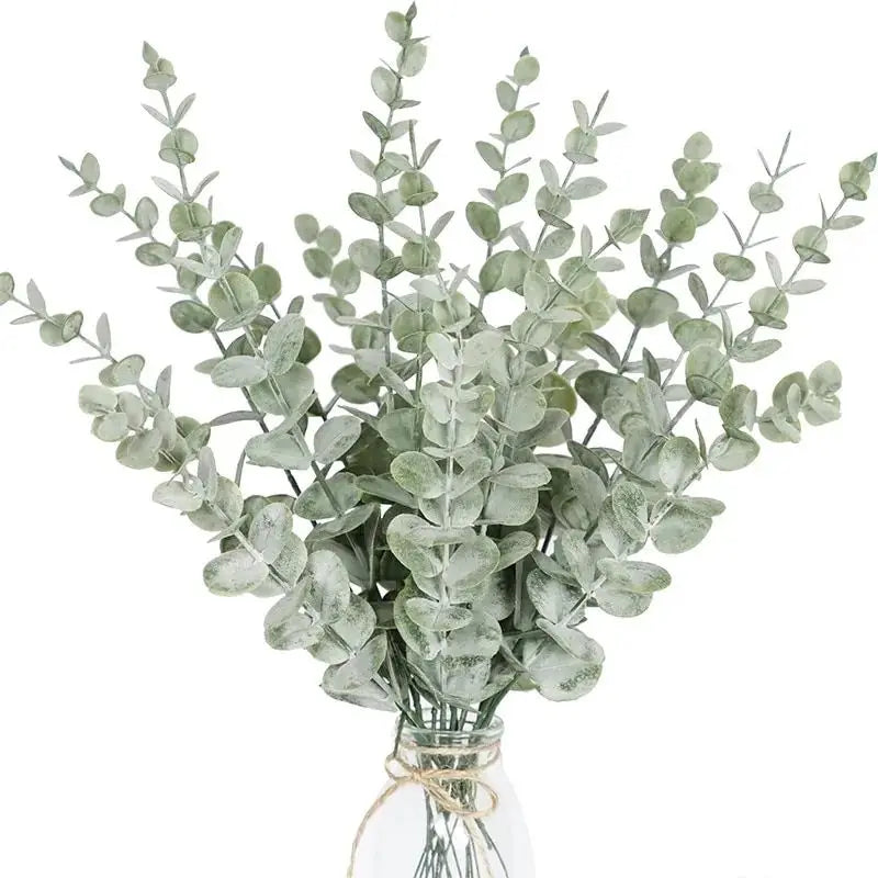 Faux Eucalyptus Stems Artificial Branches for Vase Filler and Centerpiece