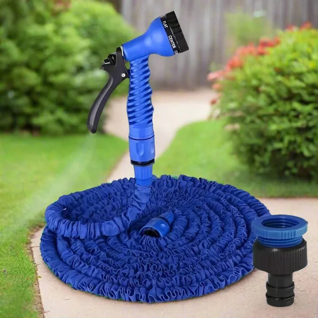 Expandable Garden Hose Kink Free with 7 Pattern Spray Nozzle