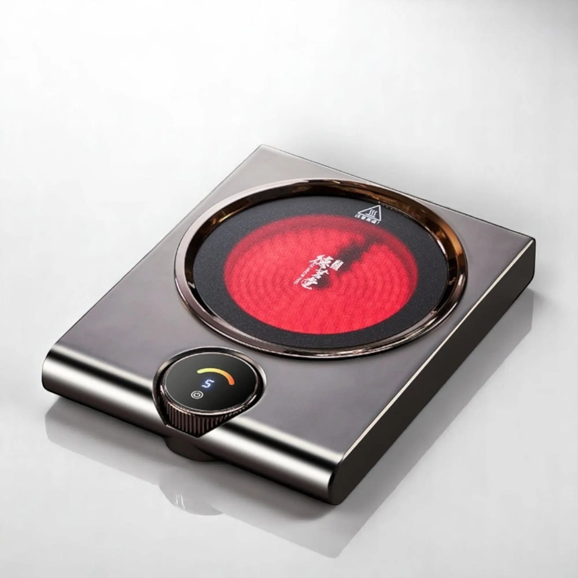 Electric Ceramic Hot Plate 1000W Stainless Steel for Teapots with Timer